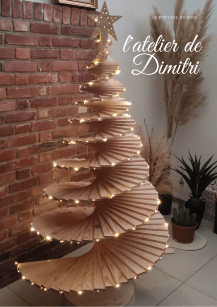 Sapin de Noël spirale