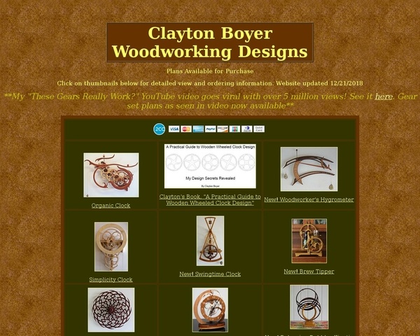 Horloges et Sculptures kinetic Bois