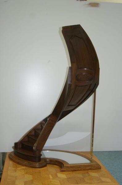 Escalier avec plafond rampant