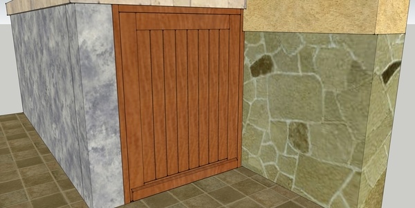 Petite porte en sapelli