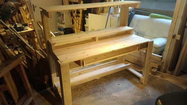 Bureau Informatique en bois de palette