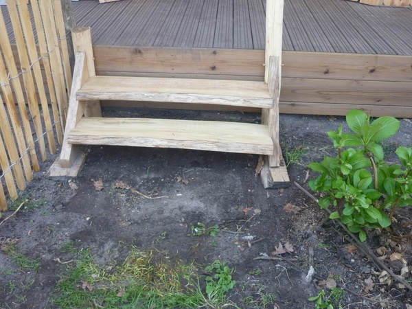 Escalier extérieur 2 marches