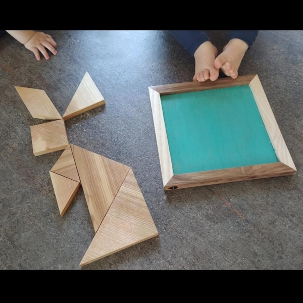 Triptyque de tangrames