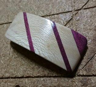 Barrette à cheveux en bois précieux