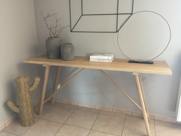 Nouvelle console en chêne massif