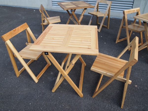 Tables et chaises pliantes Entropie