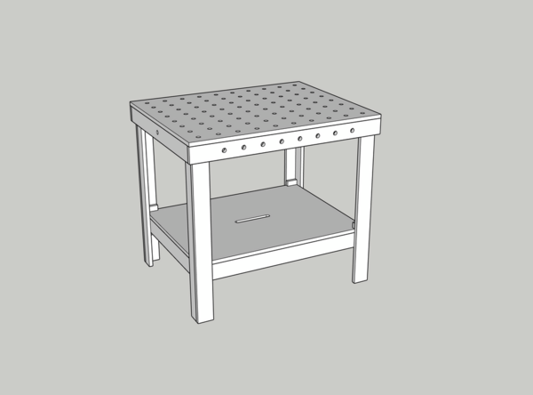 Etabli de chantier démontable