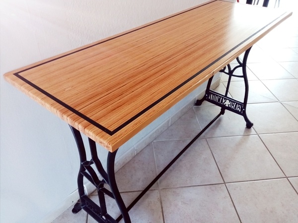 Consolle baubuche et valchromat