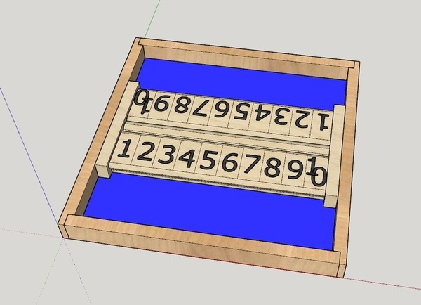 Shut the box bi-place