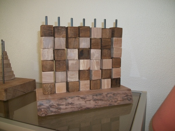 Jeu Puissance 4 en merisier et peuplier chutes récupérées .