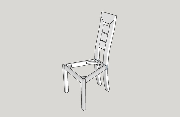 Plan chaise contemporaine