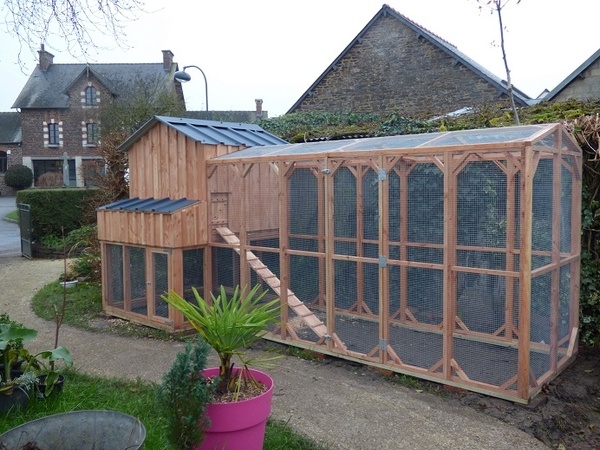 Poulailler xxl pour poules de luxe