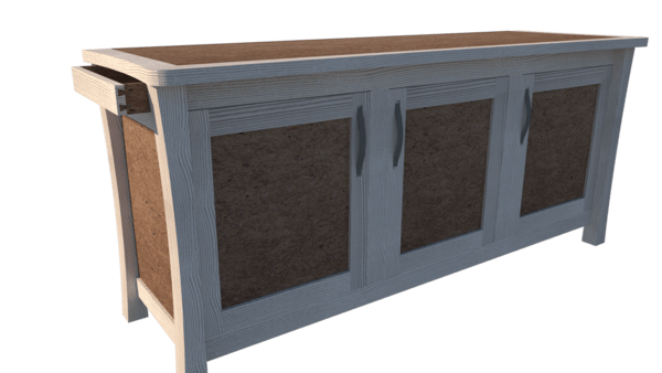 Enfilade Frêne et MDF