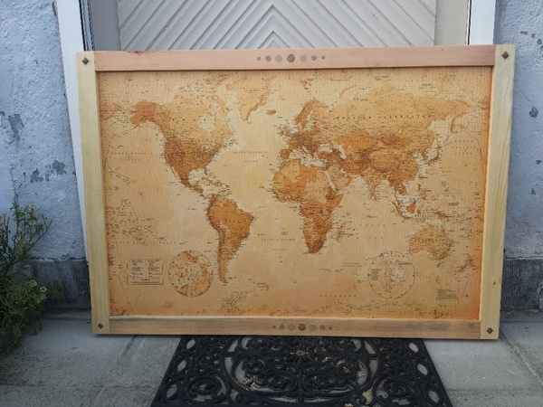 Cadre Carte du Monde