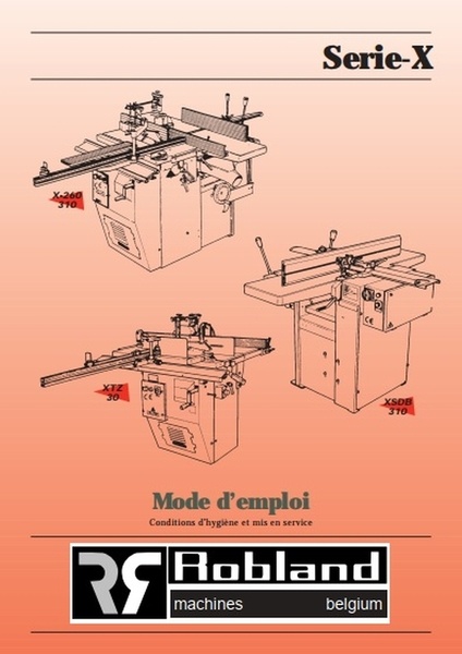 Manuel d'utilisation Robland X260-310 XTZ30 XSDB310