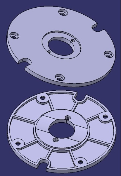 Semelle de défonceuse Triton MOF001 pour bagues à copier Trend