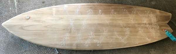 Surfboard Fish 5'10" hollow paulownia