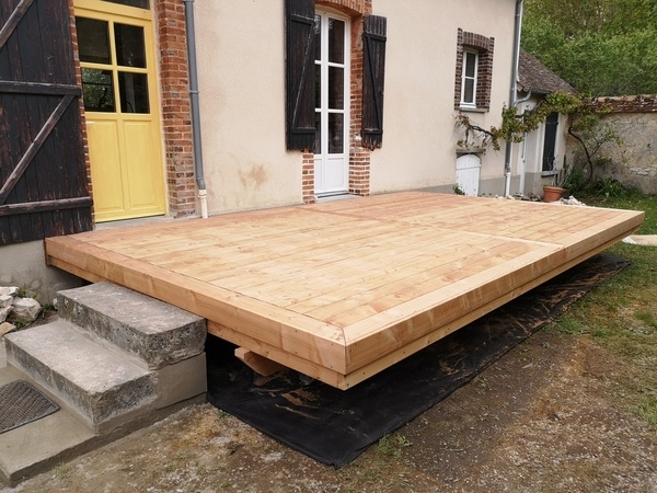 Double terrasse en Douglas.