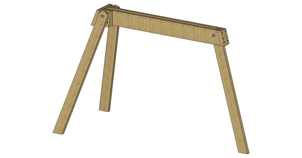 Tréteau pliable compact