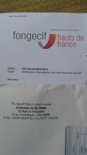 Un courrier, O combien important