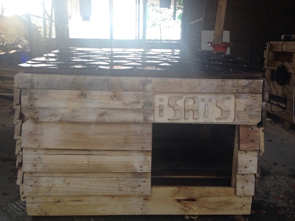 Ma premier création niche pour mon chien