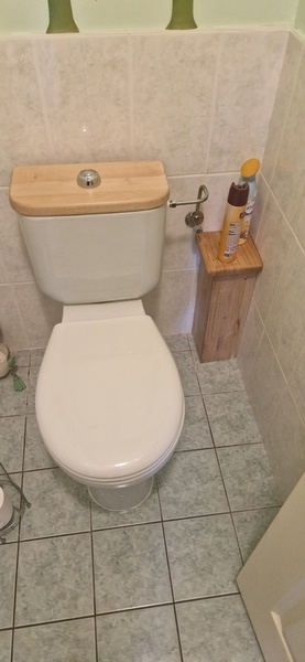 Le couvercle de chasse d'eau