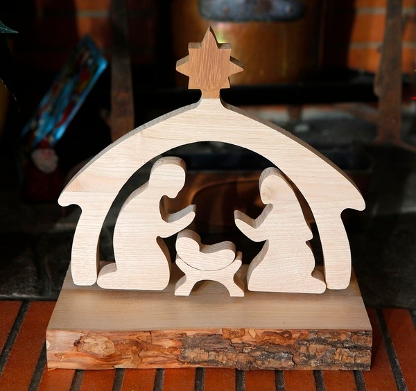 Une crèche épurée