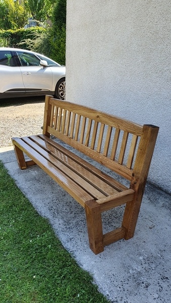 Banc chêne massif