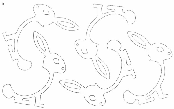 Lapin de pâques pour oeuf kinder
