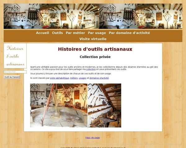 Musée virtuel sur les outils artisanaux