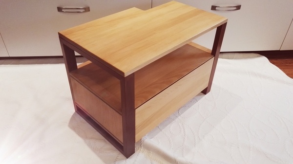 Meuble tv hêtre noyer