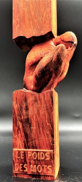 Sculpture Le Poids des mots