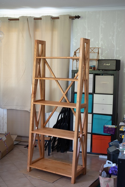 Bibliothèque en merisier