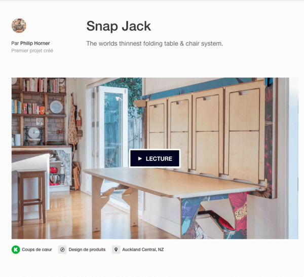 La table pliable pour appartement parisien ?