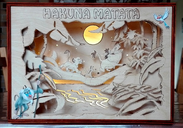 Lightbox Roi Lion revisitée