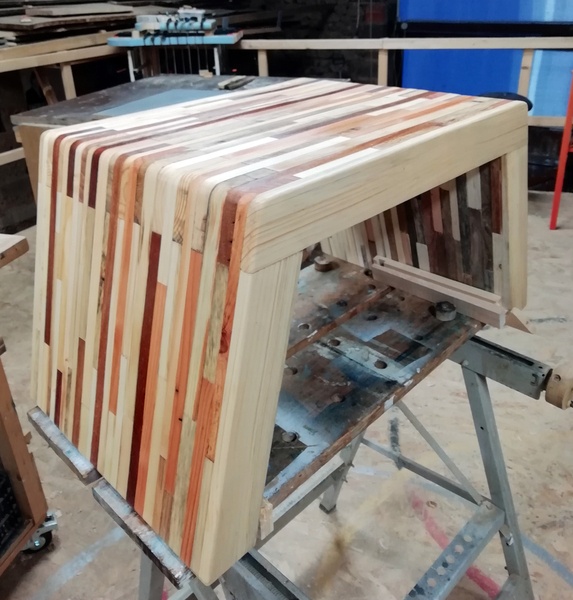 Table basse recyclée