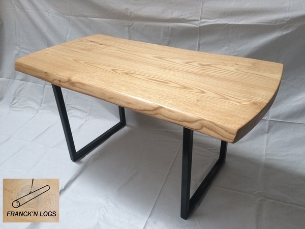 Table basse bois et fer