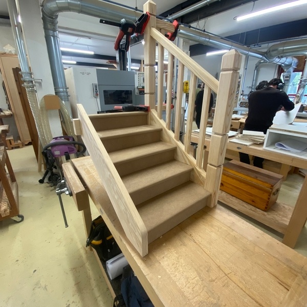 Maquette escalier droit