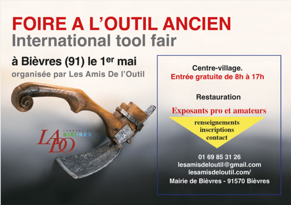 Flyer pour la foire à l’outil ancien