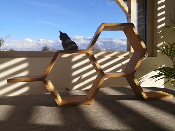 Etagère nid d'abeille