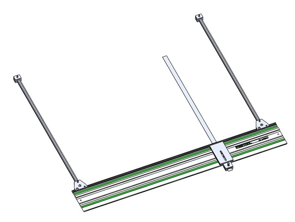 Guide coupe parallèle pour rail de scie plongeante
