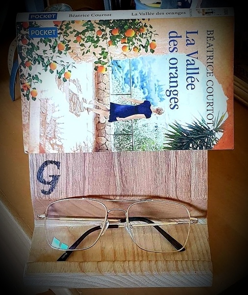 Support livre / lunettes / téléphone