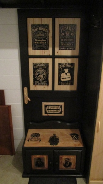 Banc / meuble à chaussures pour le garage