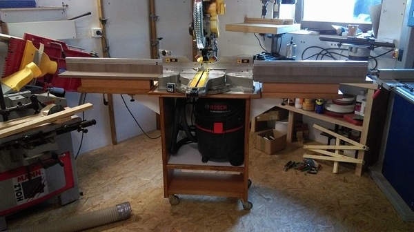 Meuble pour radial avec rallonges