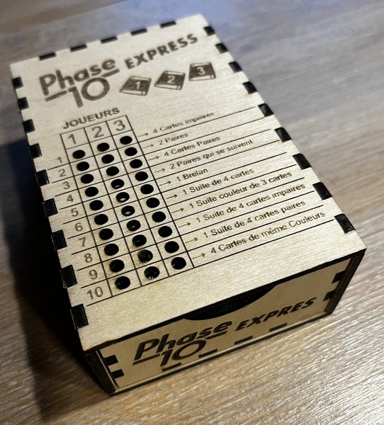 Boites de rangement pour jeux de cartes