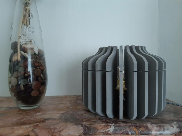 Lampe design - Valchromat & contreplaqué