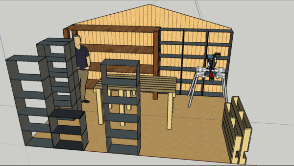 Cabanon atelier pour le bois (12m2)