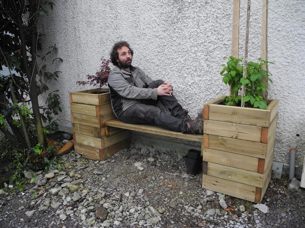 Le banc-jardinière de l'atelier