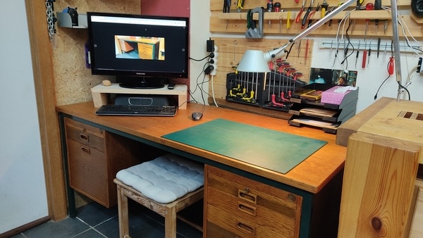 Mon bureau d'atelier