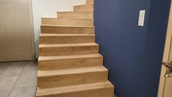 Habillage escalier.